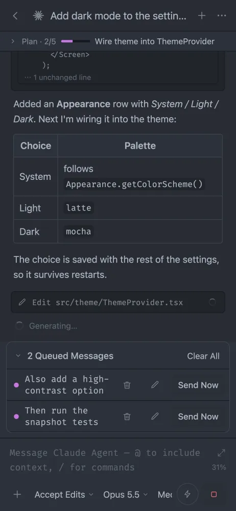 A live thread in afk